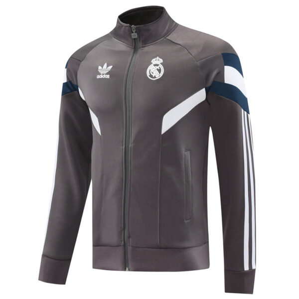 Real Madrid Track Jacket Gray 2024/25 - Image 3