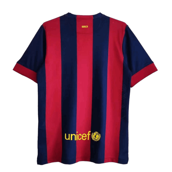 Messi #10 Retro Barcelona Home Jersey 2014/15 - Image 4