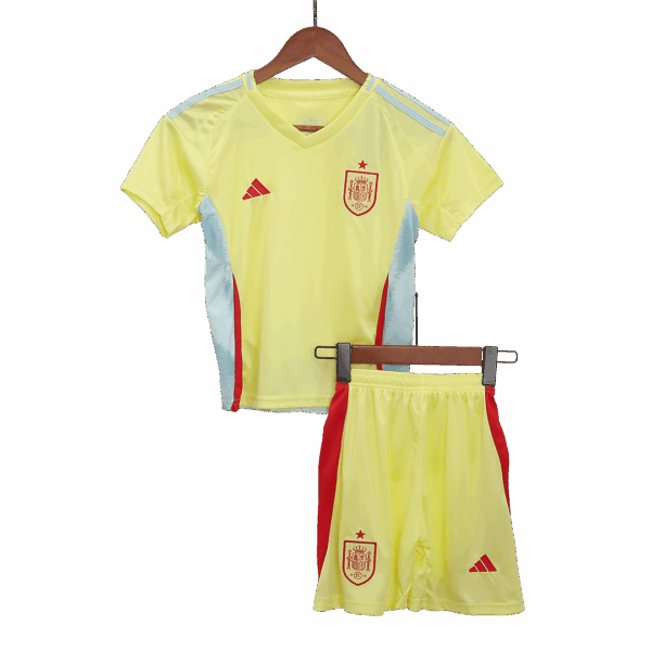 Kids Spain Away Full Jersey Kit Euro 2024 - Image 3