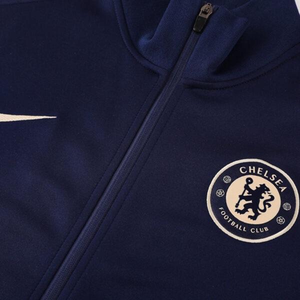 Chelsea Full Zipper Training Kit (Jacket+Pants) Navy 2024/25 - Image 8