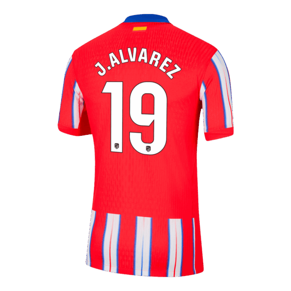 J.ALVAREZ #19 Atletico Madrid Home Jersey Player Version 2024/25 - Image 3
