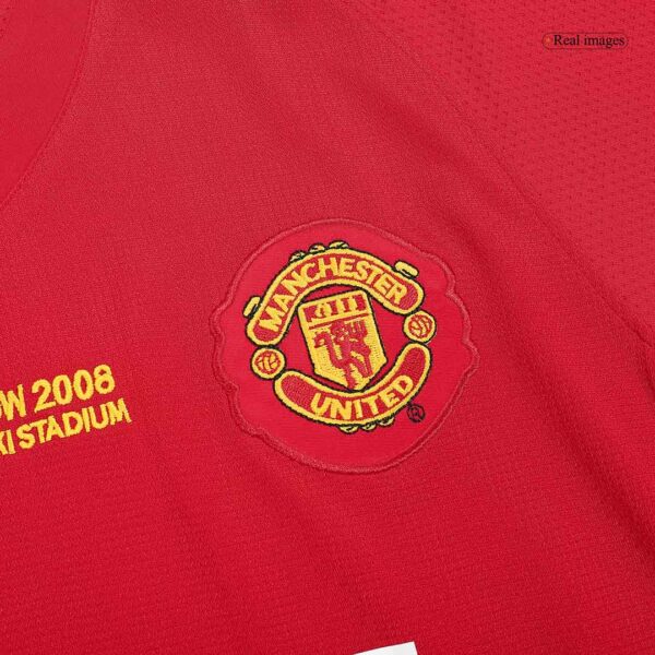 Retro Manchester United UCL Final Home Jersey 2007/08 - Image 6