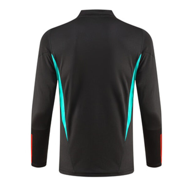 Kids Manchester United Zipper Sweatshirt Kit(Top+Pants) Black 2023/24 - Image 4
