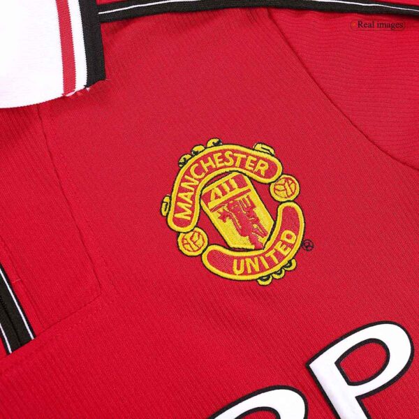 Manchester United Retro Jersey Home Long Sleeve 1998/00 - Image 6