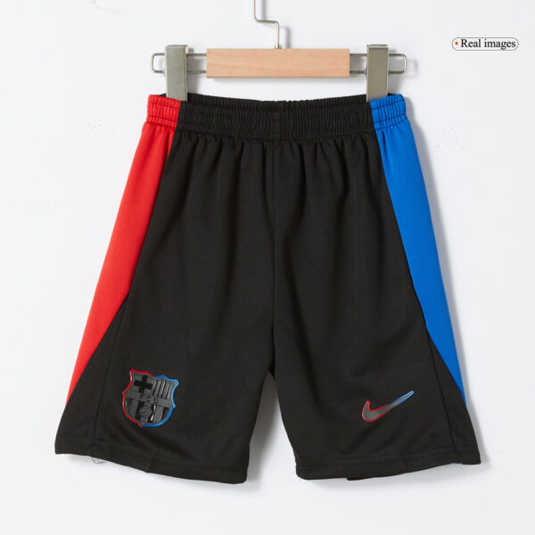 Kids Barcelona Away Spotify Logo Without Text Kit Jersey+Shorts 2024/25 - Image 6