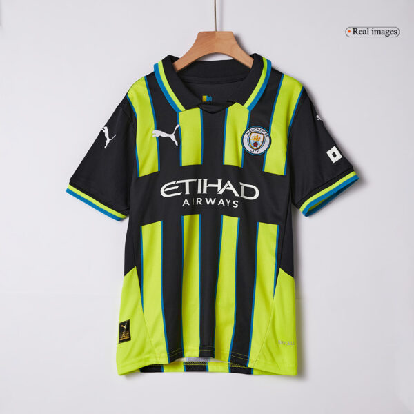 RODRIGO #16 Kids Manchester City Away Full Jersey Kit 2024/25 - Image 4