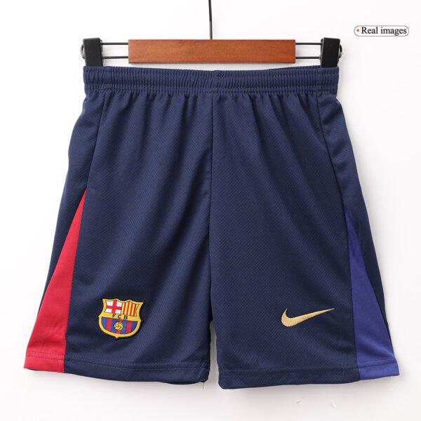 Kids Barcelona Home Full Kit(Jersey+Shorts+Socks) 2024/25 - Image 6