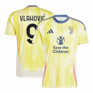VLAHOVIC #9 Juventus Away Save The Children Jersey 2024/25