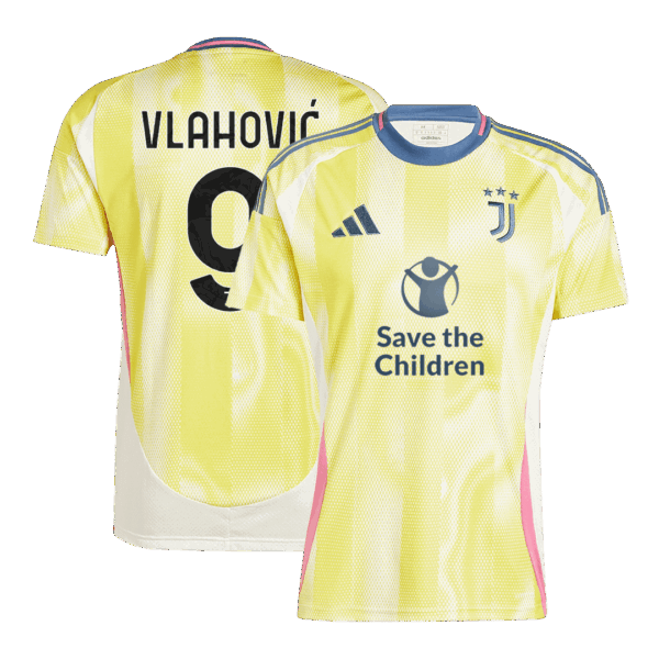 VLAHOVIC #9 Juventus Away Save The Children Jersey 2024/25