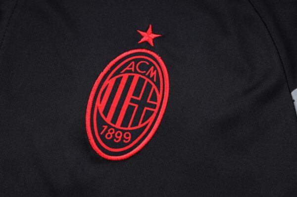 AC Milan Core Polo Shirt Black 2023/24 - Image 5