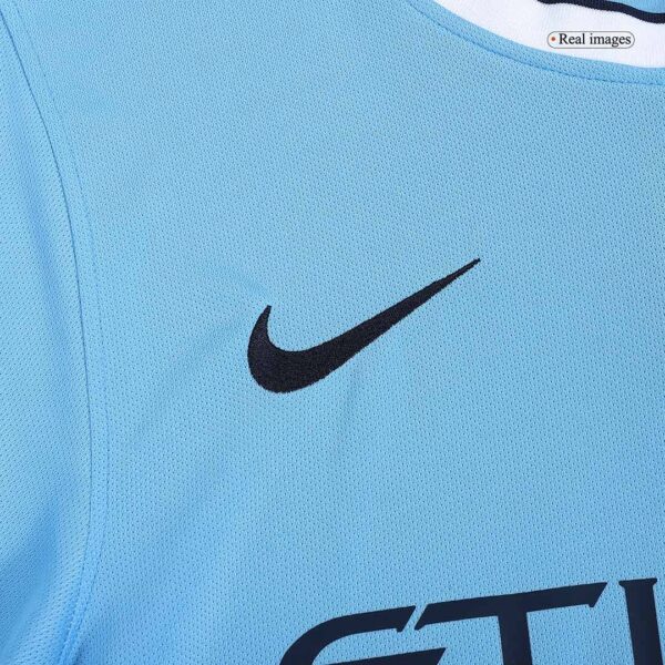 KUN AGUERO #16 Retro Manchester City Home Jersey 2013/14 - Image 7