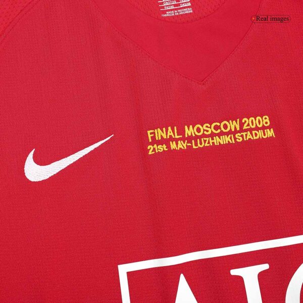 Retro Manchester United UCL Final Home Jersey 2007/08 - Image 7