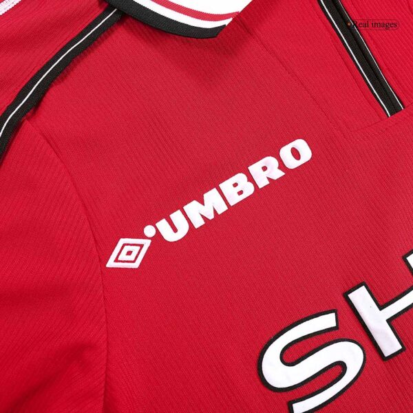 Manchester United Retro Jersey Home Long Sleeve 1998/00 - Image 7