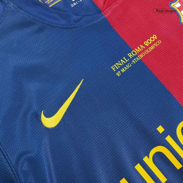 Barcelona UCL Final Retro Home Jersey 2008/09 - Image 11