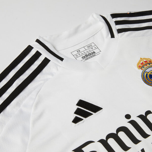 Kids Real Madrid Home Kit(Jersey+Shorts) 2024/25 - Image 9