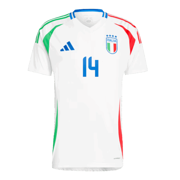[Super Replica] CHIESA #14 Italy Away Jersey Euro 2024 - Image 3
