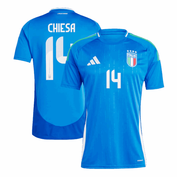 [Super Replica] CHIESA #14 Italy Home Jersey Euro 2024 - Image 2