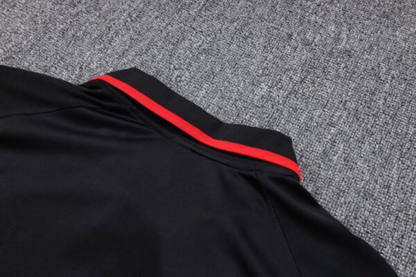 AC Milan Core Polo Shirt Black 2023/24 - Image 6