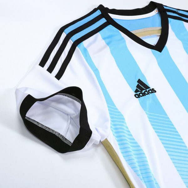 Messi #10 Argentina Retro Home Jersey 2014/15 - Image 8