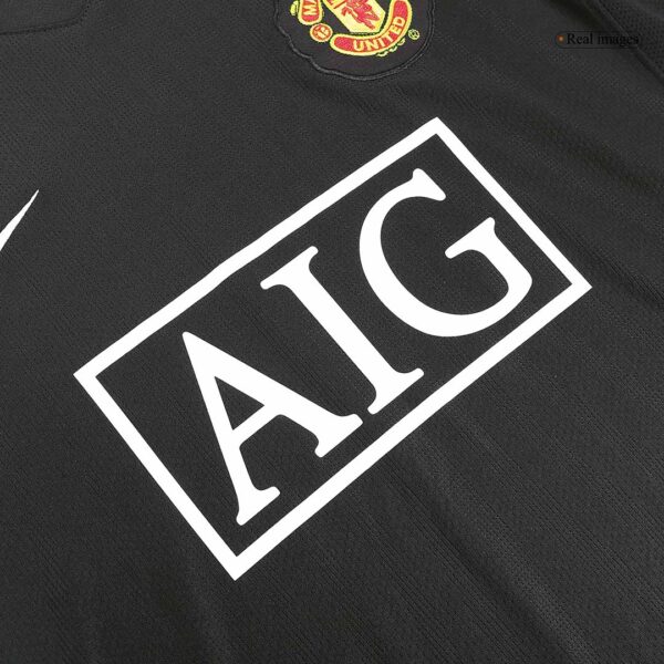 Retro Manchester United Away Long Sleeve Jersey 2007/08 - Image 8