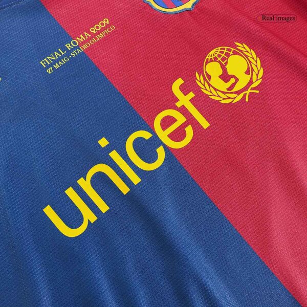 Barcelona UCL Final Retro Home Jersey 2008/09 - Image 12