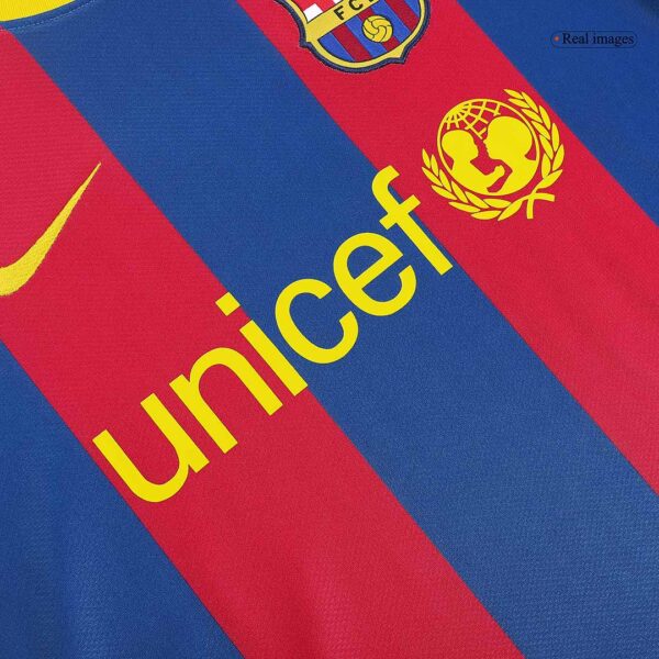 Messi #10 Barcelona Retro Jersey Home 2010/11 - Image 8