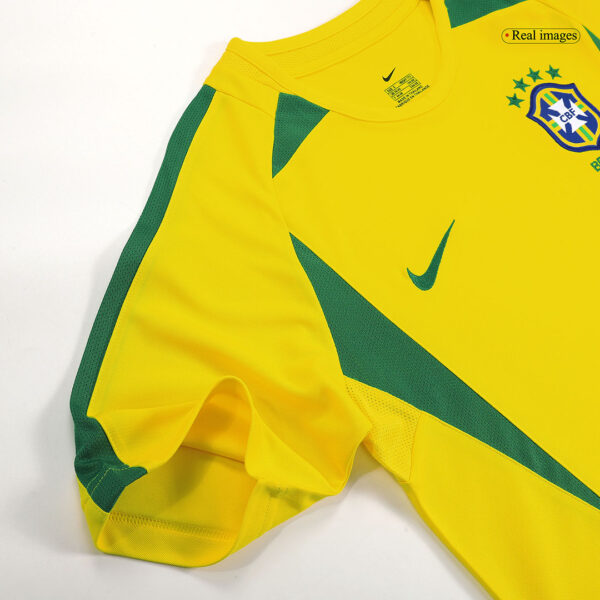 Brazil Retro Jersey Home World Cup 2002 - Image 8