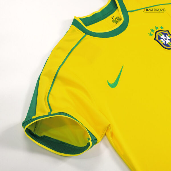 Retro Brazil Home Jersey World Cup 1998 - Image 8