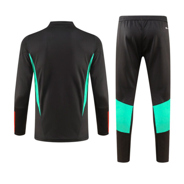 Manchester United Zipper Sweatshirt Kit(Top+Pants) Black 2023/24 - Image 2