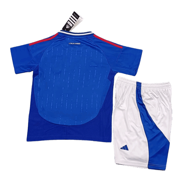Kids Italy Home Kit(Jersey+Shorts) EURO 2024 - Image 3