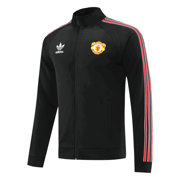 Manchester United Training Kit (Jacket+Pants) Black Replica 2022/23 - Image 5