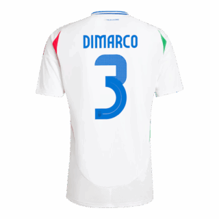 [Super Replica] DIMARCO #3 Italy Away Jersey Euro 2024