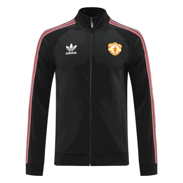 Manchester United Training Kit (Jacket+Pants) Black Replica 2022/23 - Image 4