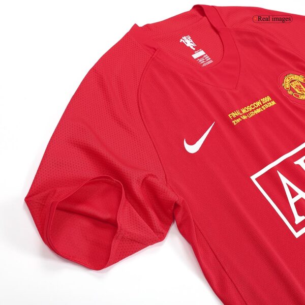 Retro Manchester United UCL Final Home Jersey 2007/08 - Image 9