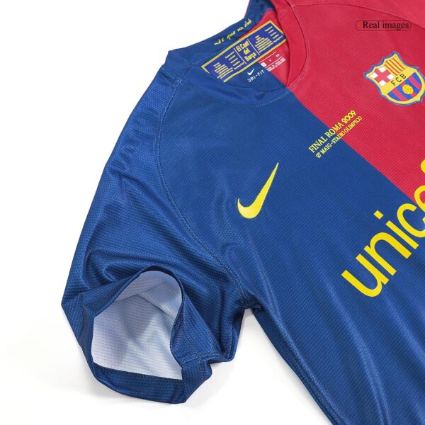 Barcelona UCL Final Retro Home Jersey 2008/09 - Image 13
