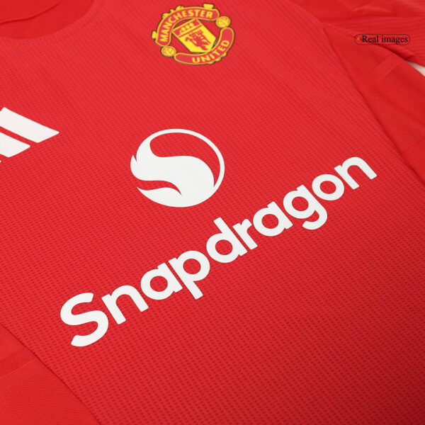 Manchester United Home Match Jersey+Shorts Kit Player Version 2024/25 - Image 7