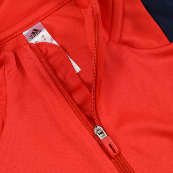 Kids Manchester United 1/2 Zipper Sweat Kit(Top+Pants) Red 2024/25 - Image 7