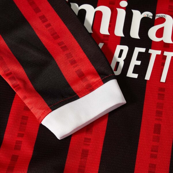 AC Milan Home Long Sleeve Jersey 2024/25 - Image 9