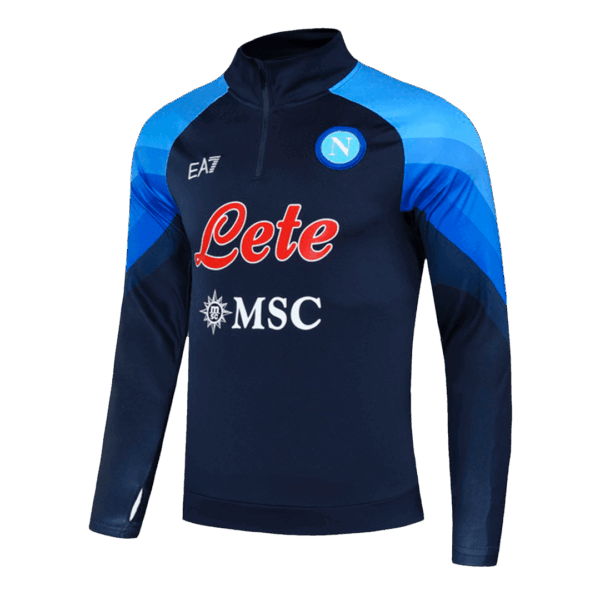 Napoli Zipper Sweatshirt Kit(Top+Pants) Navy Replica 2022/23 - Image 3