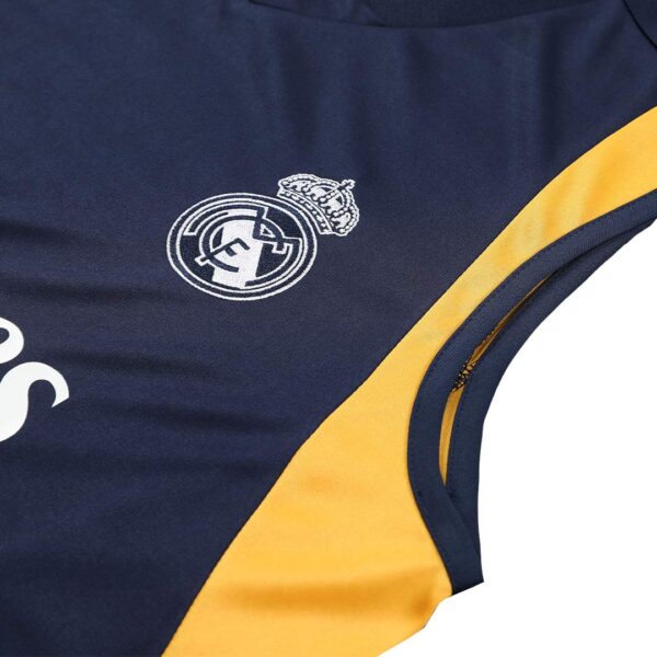 Real Madrid Sleeveless Training Kit (Top+Shorts) Navy 2023/24 - Image 12