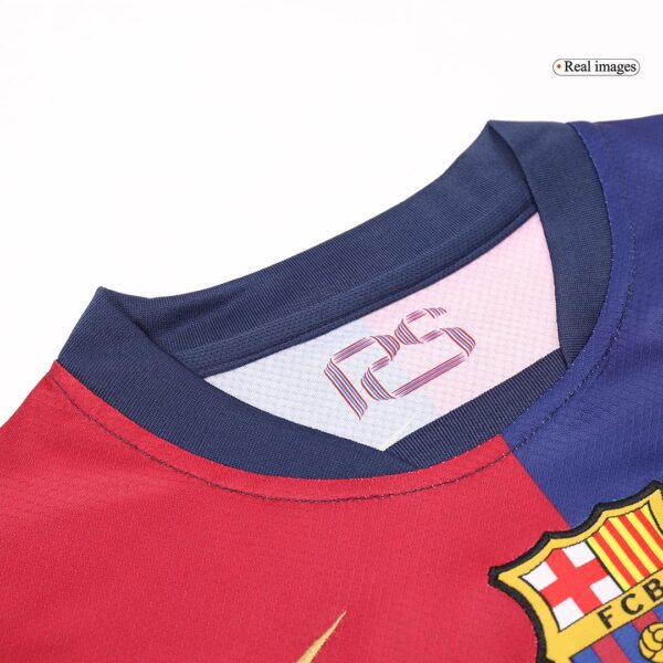 Kids Barcelona Home Full Kit(Jersey+Shorts+Socks) 2024/25 - Image 8