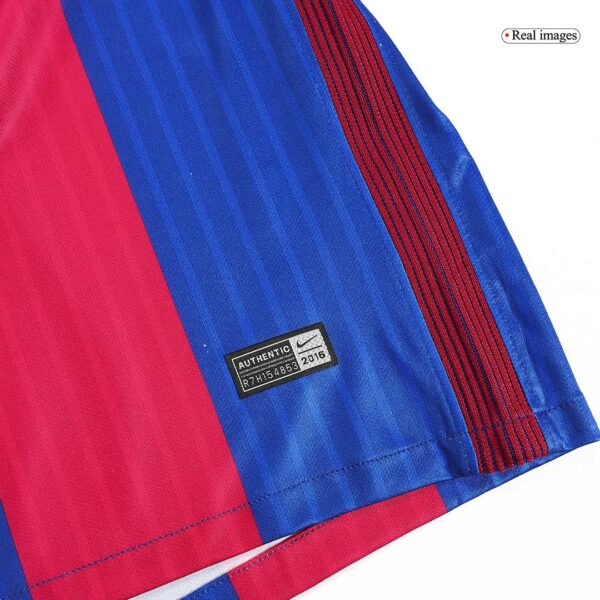 Messi #10 Barcelona Home Retro Jersey 2016/17 - Image 13