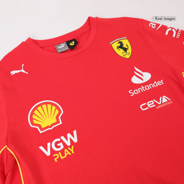 Scuderia Ferrari F1 Racing Team Charles Leclerc Driver T-Shirt 2024 - Image 11