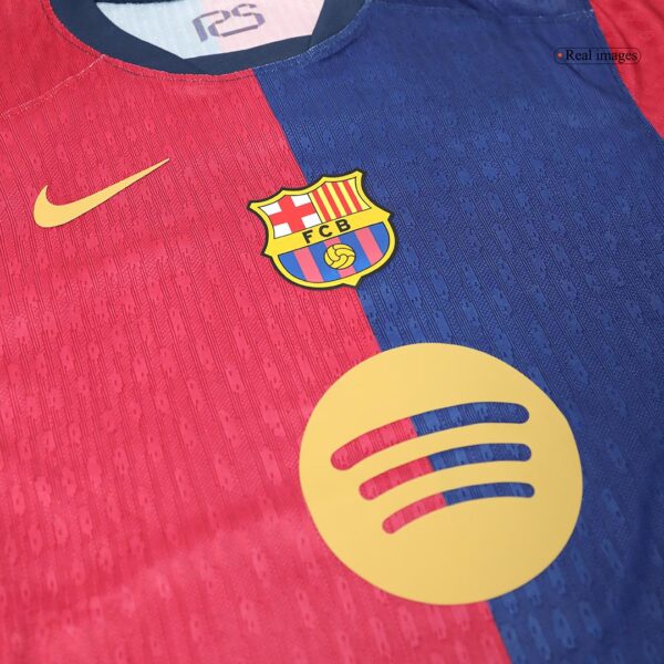 Barcelona 125th Anniversary Spotify Logo Without Text Home Match Jersey 2024/25 - Image 7