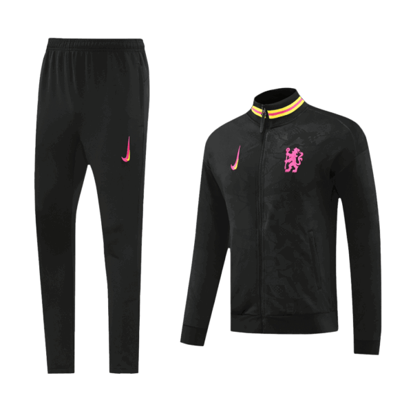 Chelsea Full Zipper Training Kit (Jacket+Pants) Black 2024/25 - Image 2