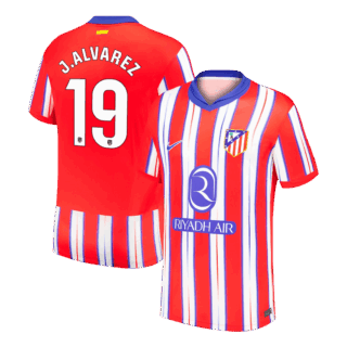 J.ALVAREZ #19 Atletico Madrid Home Jersey 2024/25
