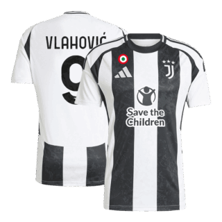 VLAHOVIC #9 Juventus Home Save The Children Jersey 2024/25