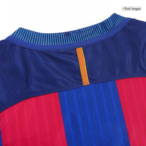 Messi #10 Barcelona Home Retro Jersey 2016/17 - Image 14