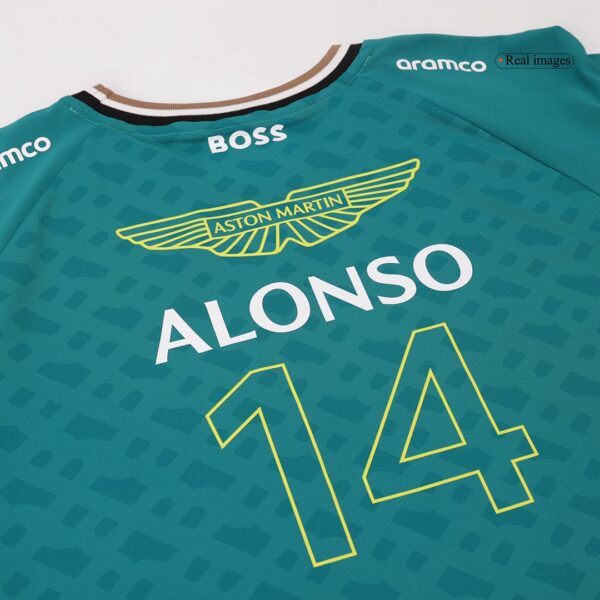 Aston Martin Aramco Cognizant F1 Racing Team Fernando Alonso Driver T-Shirt 2024 - Image 12