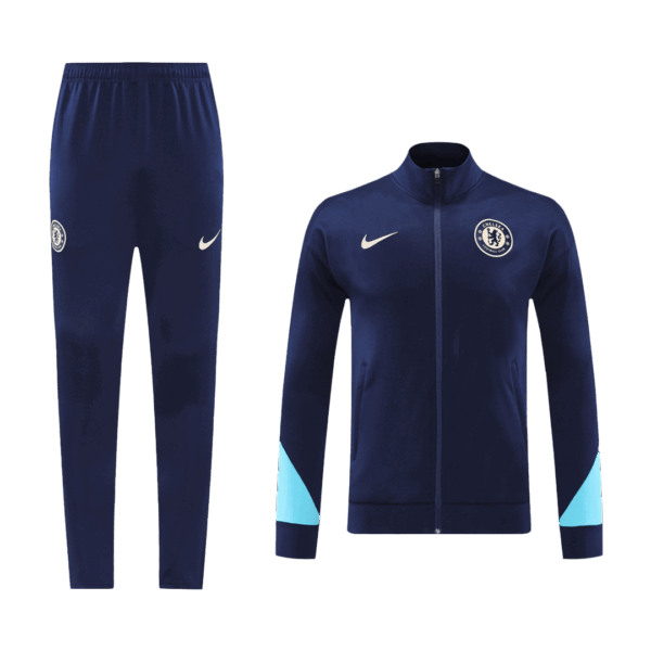 Chelsea Full Zipper Training Kit (Jacket+Pants) Navy 2024/25